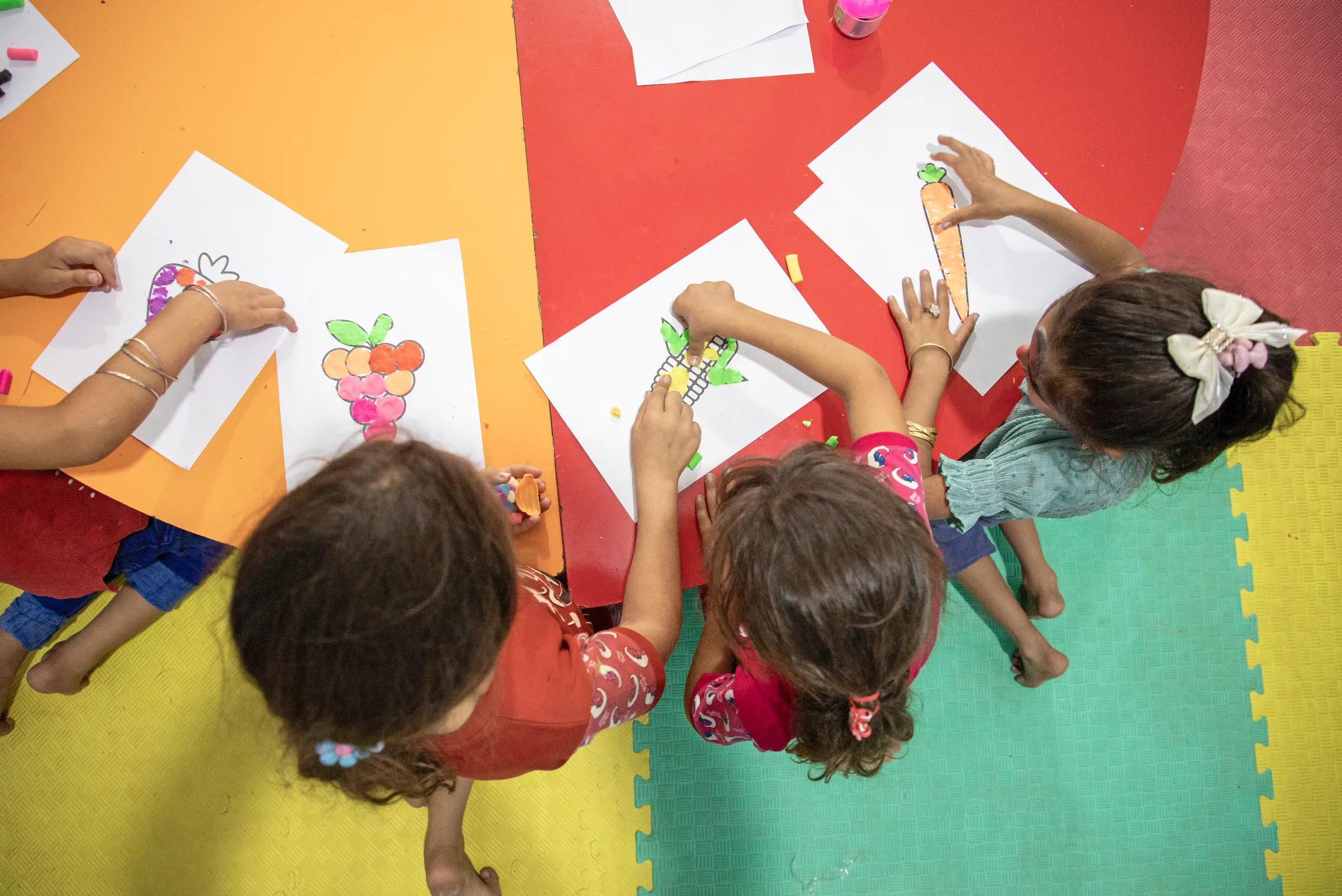 Women learning at an SRD centre